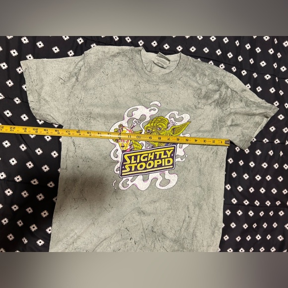 Comfort Colors yoda green Gray slightly stoopid T-Shirt-Size xs/s - Picture 3 of 4